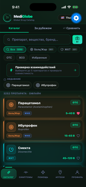 MediGlobe — каталог лекарств